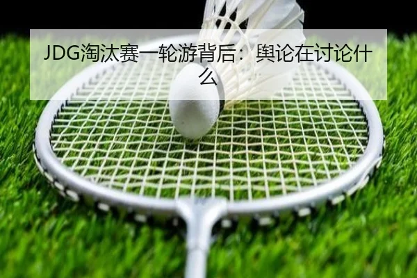 JDG淘汰赛一轮游背后：舆论在讨论什么